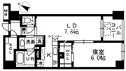 レジディア日本橋浜町 401 間取り図