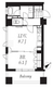 プライムメゾン銀座イースト 711 間取り図