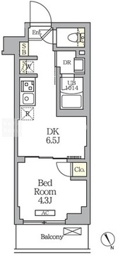 クラリティア馬込 203 間取り図