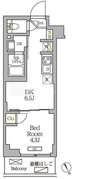 クラリティア馬込 204 間取り図