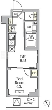 クラリティア馬込 303 間取り図