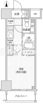 レジディア笹塚2 1003 間取り図