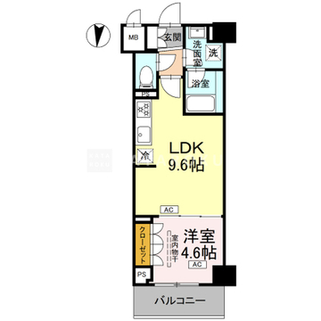 ロイジェント潮見 102 間取り図