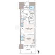 パークシティ中野ザタワーエアーズ 1502 間取り図