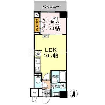 ロイジェント潮見 314 間取り図