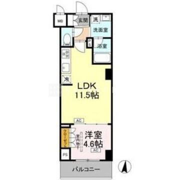 ロイジェント潮見 507 間取り図