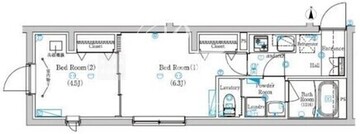 Mind Ojima 304 間取り図