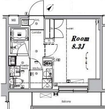 メイクスデザイン大森2 402 間取り図
