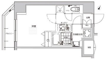 ハーモニーレジデンス早稲田夏目坂 701 間取り図
