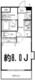 ドゥーエ西大島2 608 間取り図
