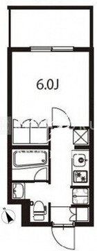 アジールコート東大井 413 間取り図