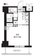 レクシード両国駅前 706 間取り図