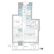 パークシティ中野ザタワーブリーズ 803 間取り図