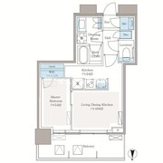 パークシティ中野ザタワーブリーズ 814 間取り図