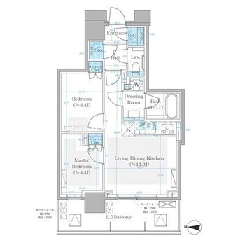 パークシティ中野ザタワーブリーズ 903 間取り図
