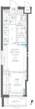ズーム蒲田イースト 201 間取り図
