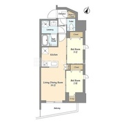 ドゥーエ三ノ輪3 404 間取り図