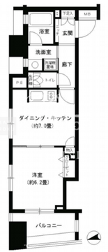パークキューブ浅草田原町 302 間取り図
