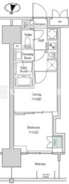 ブルックサイドレジデンス木場 1035 間取り図