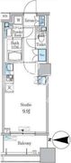 パークキューブ亀戸 403 間取り図