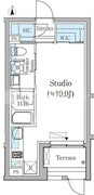 コモド恵比寿 202 間取り図