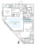 モノリス広尾 901 間取り図