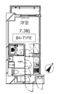 エスレジデンス月島 505 間取り図