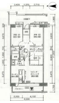 アクティ目黒駅前 2-405 間取り図
