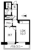 アクティ目黒駅前 2-406 間取り図