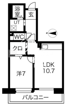 アクティ目黒駅前 2-406 間取り図