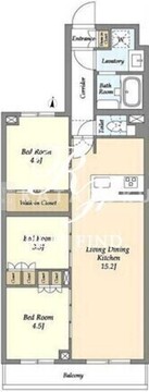 アジールコート練馬中村橋 224 間取り図