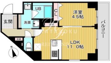 ミルーナヒルズD駒込 302 間取り図