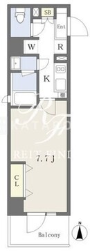 ミレドゥーエ神楽坂 505 間取り図
