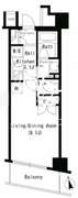 パークアクシス銀座イースト 203 間取り図