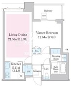 中野ステーションレジデンス 1304 間取り図