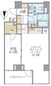 アパートメンツ元麻布内田坂 501 間取り図