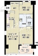 ガーデニエール砧レジデンス 315 間取り図