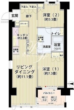 ガーデニエール砧レジデンス 315 間取り図