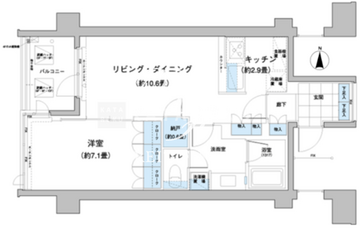 ガーデニエール砧レジデンス 516 間取り図