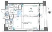 ズーム渋谷富ヶ谷 1401 間取り図