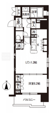 レジディア御茶ノ水 1205 間取り図