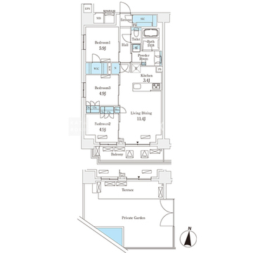 フロンティアレジデンス錦糸公園 112 間取り図