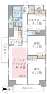 ブリリアイスト東雲キャナルコート 1114 間取り図