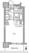 レジディア三軒茶屋 903 間取り図