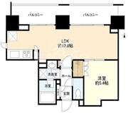 スタイリオ蒲田 601 間取り図
