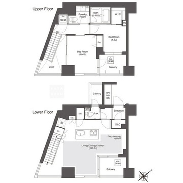 コンフォリア新中野 715 間取り図