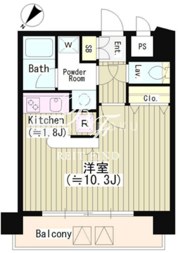 サン恵比寿 803 間取り図