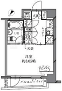 HF八丁堀レジデンス2 505 間取り図