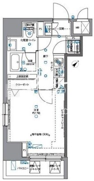 パティーナ月島 801 間取り図