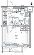 プレミアムキューブ中野 106 間取り図